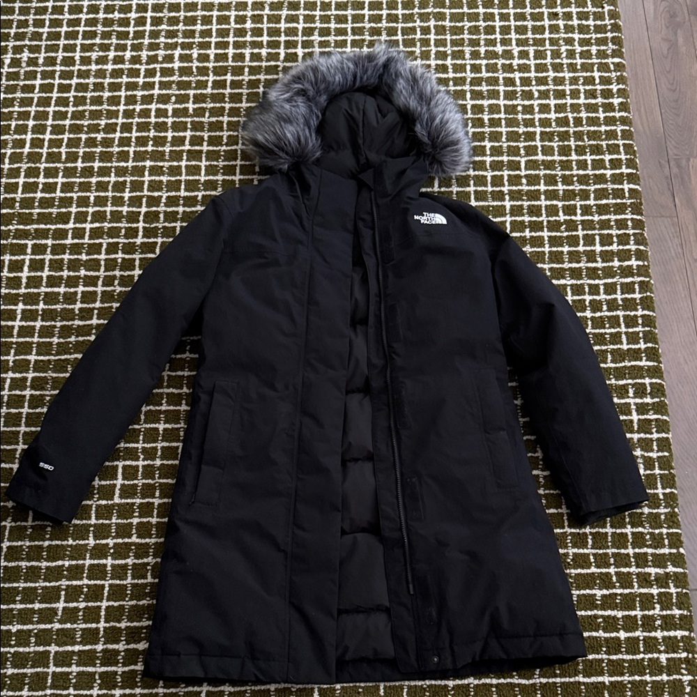 The North Face Women's Black Ski Jacket with Fur Trim